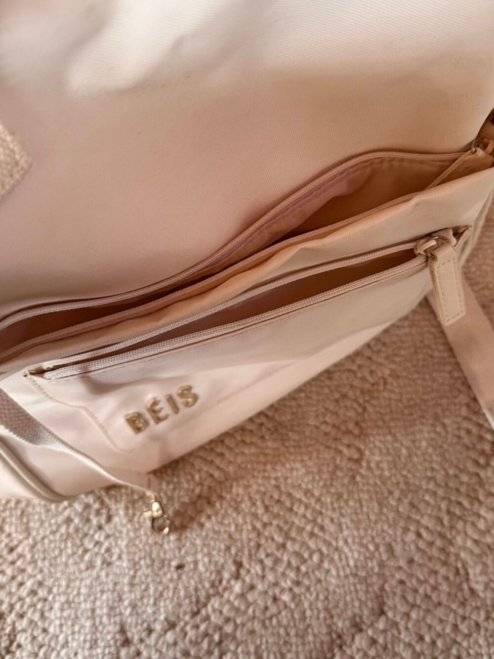 BEIS The Expandable Backpack (Beige) - Picture 8 of 14